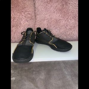 Black and gold Jordan’s